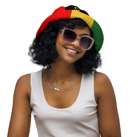 Pan African/Rastafari Reversible bucket hat