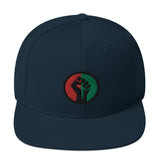 Black Fist Snapback Hat