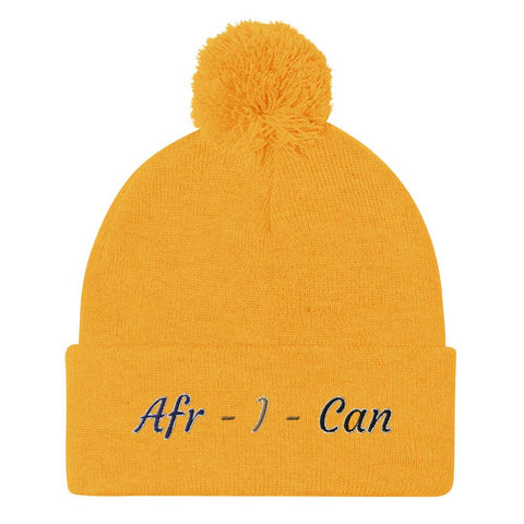 Pom-Pom Afr-I-Can Beanie