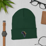 African Royalty Cuffed Beanie