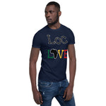 The Loc Love T-shirt is a stylish and vibrant piece of clothing that celebrates the beauty and cultural significance of dreadlocks. Made from high-quality fabric, this t-shirt features a bold and eye-catching design with the words "Loc Love" emblazoned across the front. The design incorporates the Rastafarian colors in the word Love dreadlocks, symbolizing unity, pride, and love for this unique hairstyle. With its comfortable fit and expressive design, the Loc Love T-shirt is perfect for anyone 