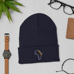 African Royalty Cuffed Beanie