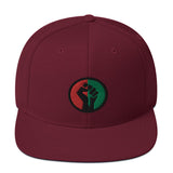 Black Fist Snapback Hat