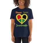 Juneteenth Peace Heart Unisex T-Shirt
