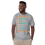 The brother shirt, is a stylish and vibrant garment that showcases the word brotha as an acronym. Typically made from cotton or a cotton-blend fabric, these shirts feature bold, colorful adinkra symbol Nkonsonkonson that represents unity.