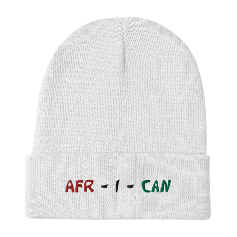Afr-I-Can Embroidered Beanie