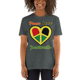 Juneteenth Peace Heart Unisex T-Shirt